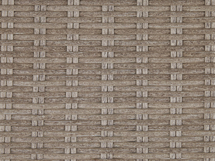 Contare Garden Lounge Set with Table 6 Seater Right Hand PE Rattan Taupe