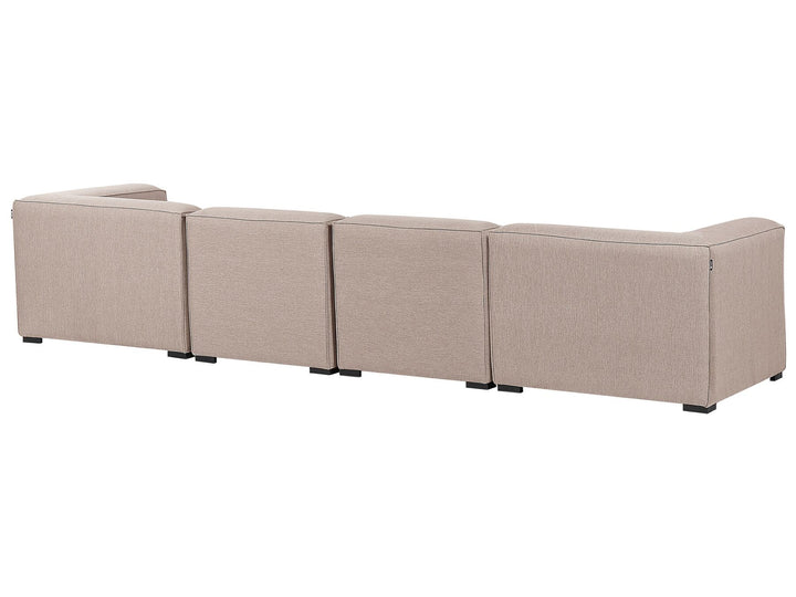 Arezzo Garden Sofa with Ottoman 4 Seater Modular Beige