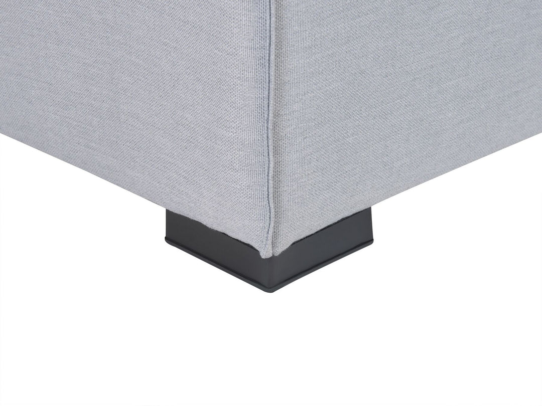 Arezzo Garden Corner Sofa with Ottoman 7 Seater Right Hand Modular Light Grey