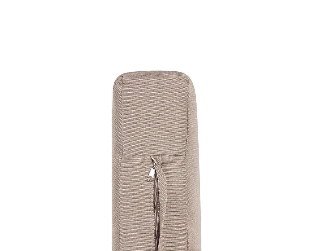 Todi Garden Lounge Set with Table 2 Seater Bamboo Wood Taupe