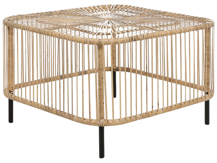 Maratea/Cesenatico Garden Lounge Set with Table 3 Seater Rattan Natural