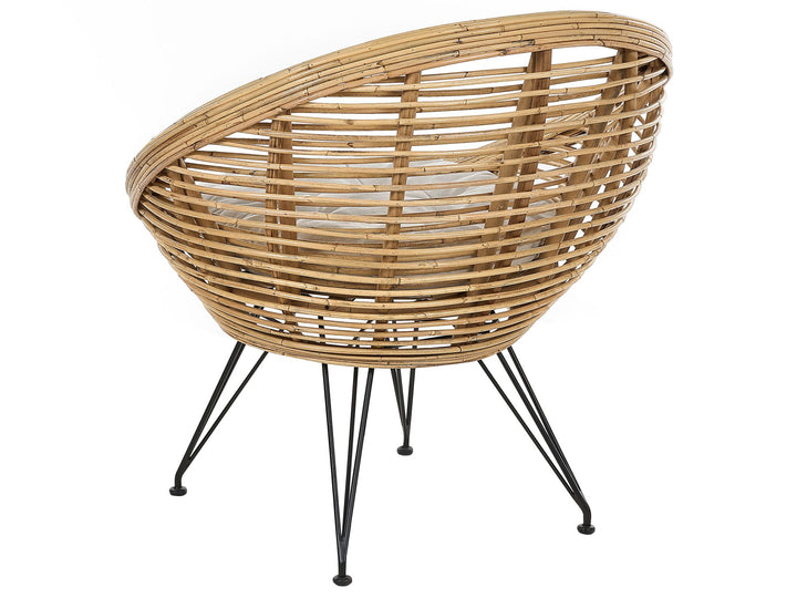 Maratea/Cesenatico Garden Lounge Set with Table 4 Seater Rattan Natural