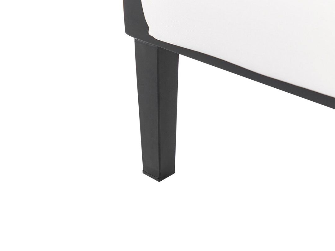 Montefalco Garden Lounge Set with Table 2 Seater Metal White