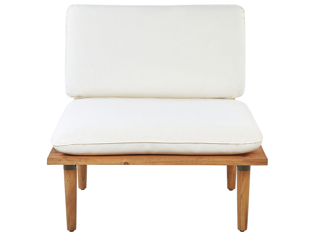 Frascati Garden Lounge Set with Table 4 Seater Certified Acacia Wood Off-White