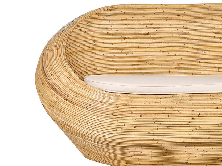 Maiori Garden Sofa Set 4 Seater Rattan Natural