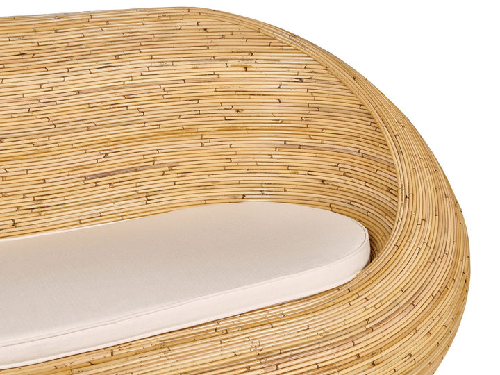Maiori Garden Sofa Set 4 Seater Rattan Natural