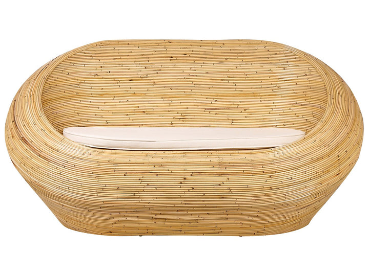 Maiori Garden Sofa Set 4 Seater Rattan Natural