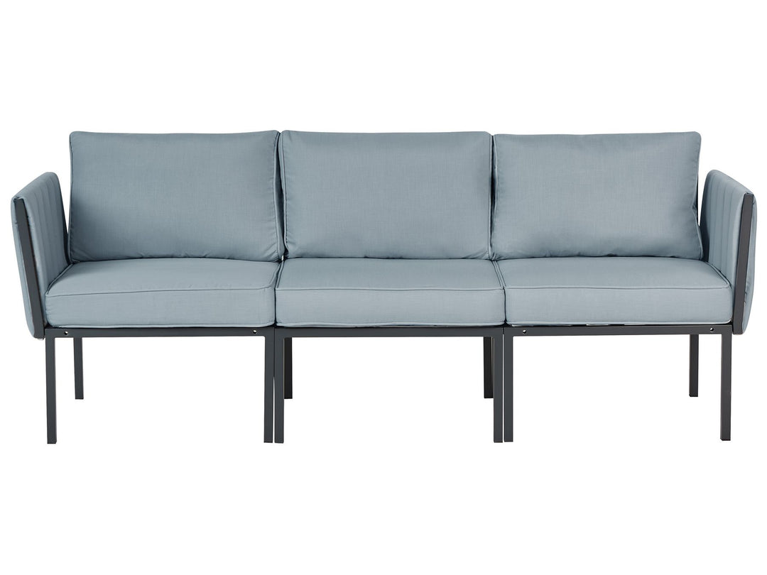 Skala Garden Lounge Set with Table 5 Seater Metal Dark Grey