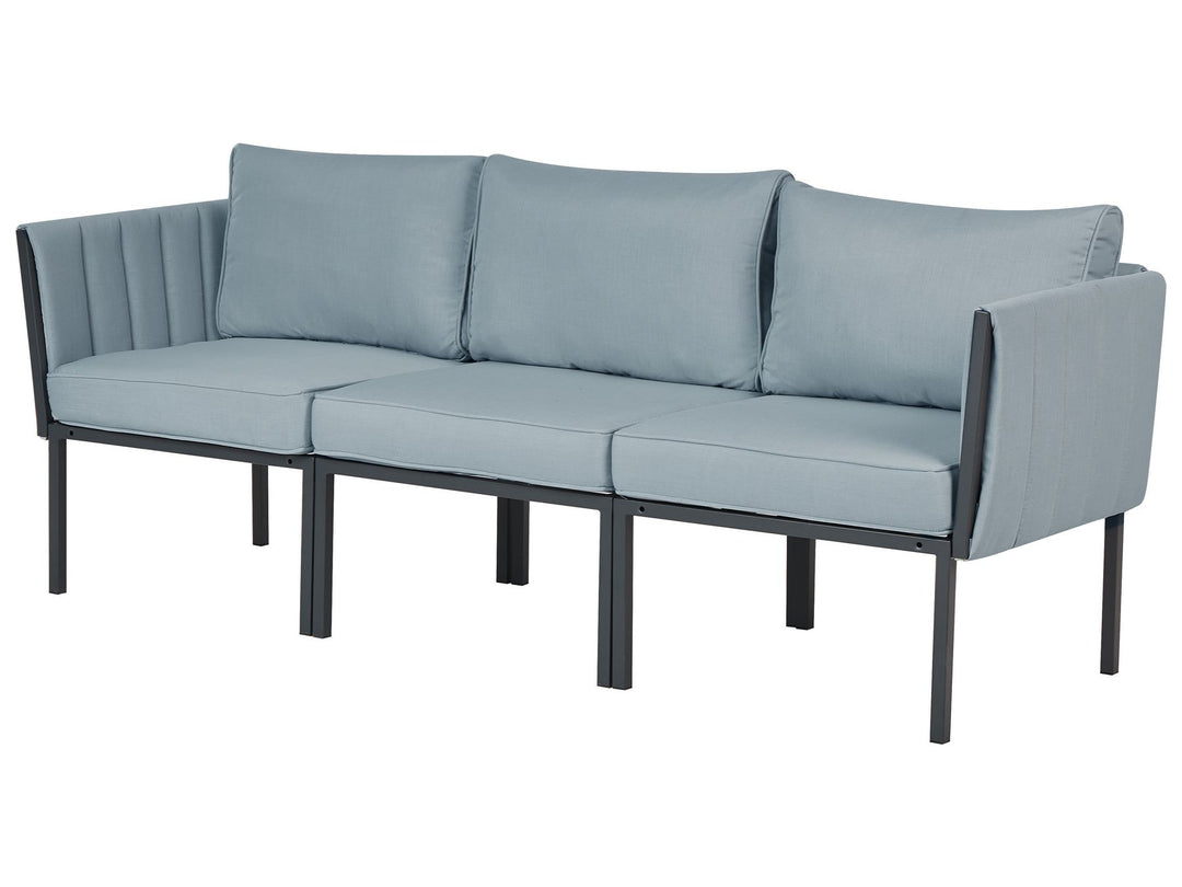 Skala Garden Lounge Set with Table 5 Seater Metal Dark Grey