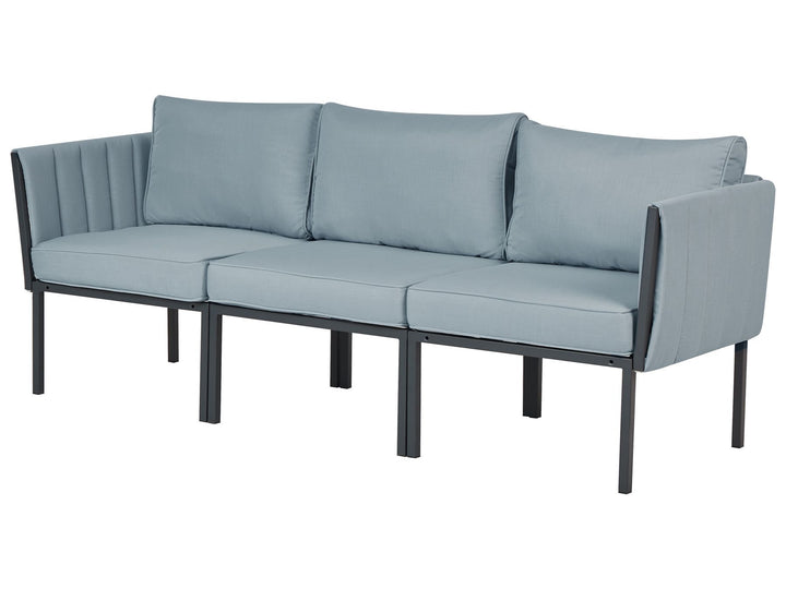 Skala Garden Lounge Set with Table 5 Seater Metal Dark Grey