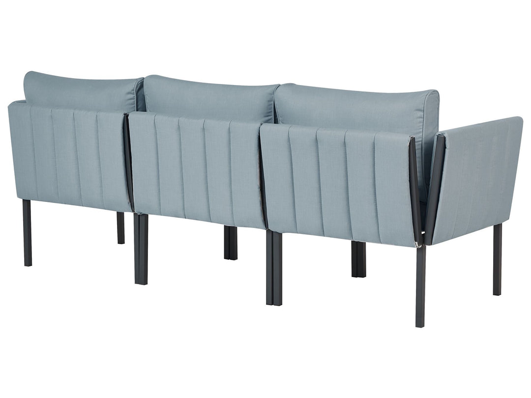 Skala Garden Lounge Set with Table 5 Seater Metal Dark Grey