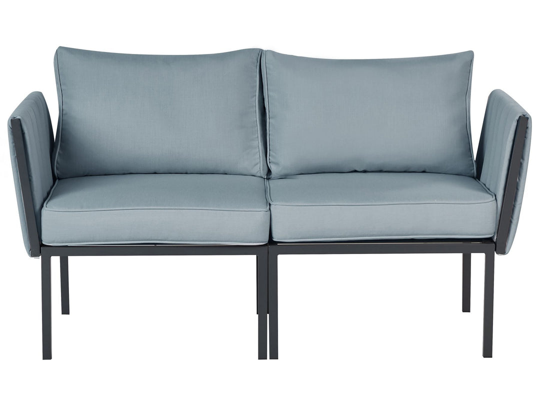 Skala Garden Lounge Set with Table 5 Seater Metal Dark Grey