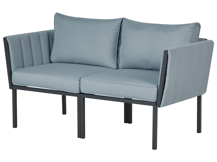 Skala Garden Lounge Set with Table 5 Seater Metal Dark Grey