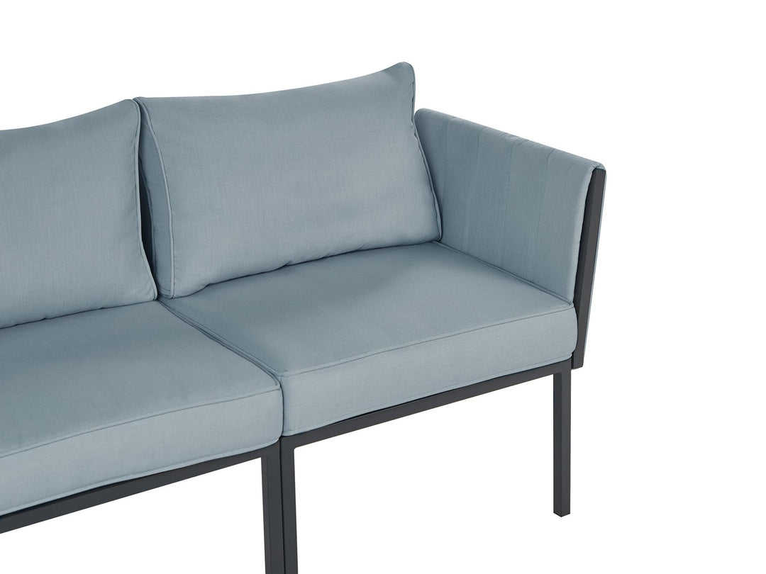 Skala Garden Lounge Set with Table 5 Seater Metal Dark Grey