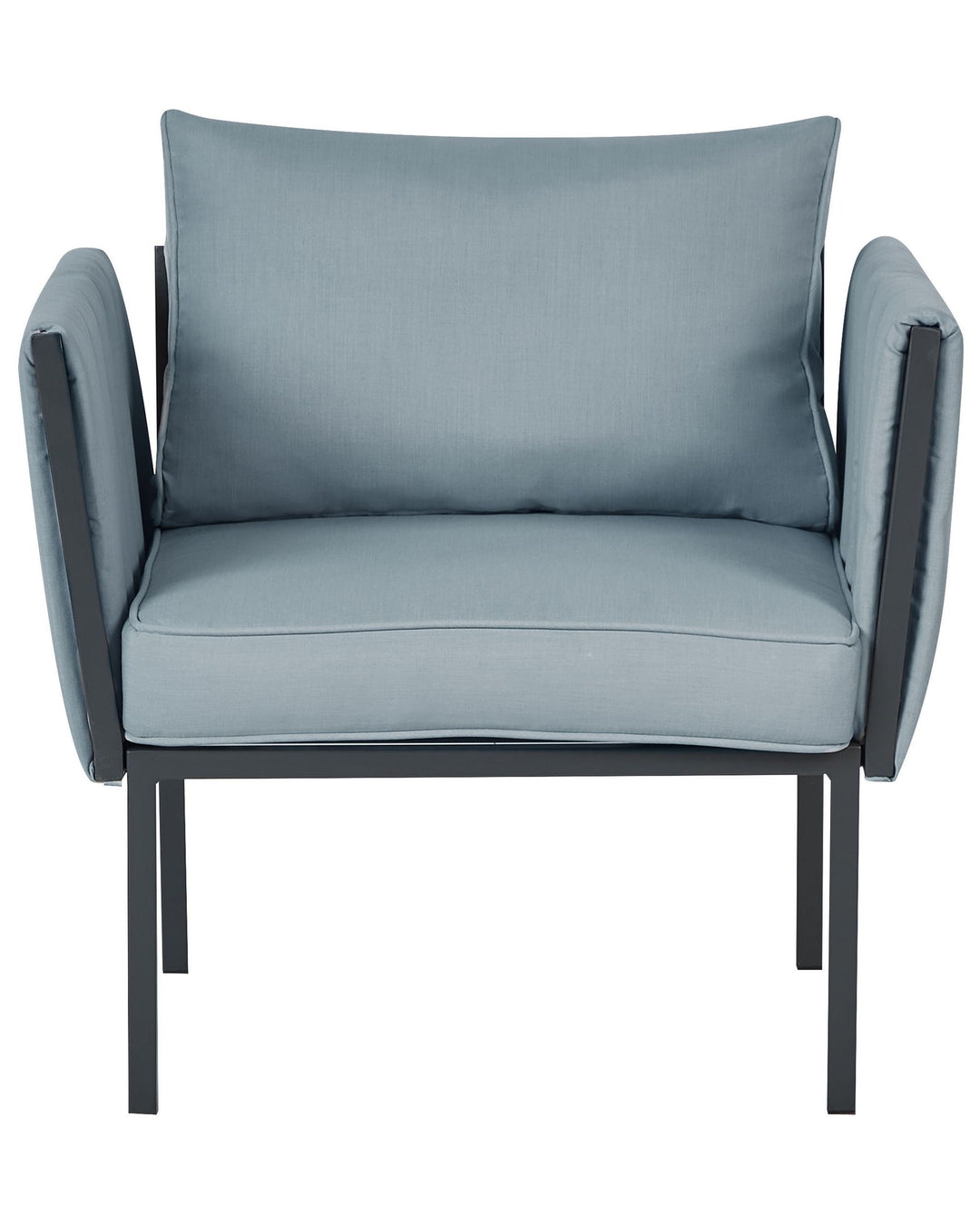 Skala Garden Lounge Set with Table 5 Seater Metal Dark Grey