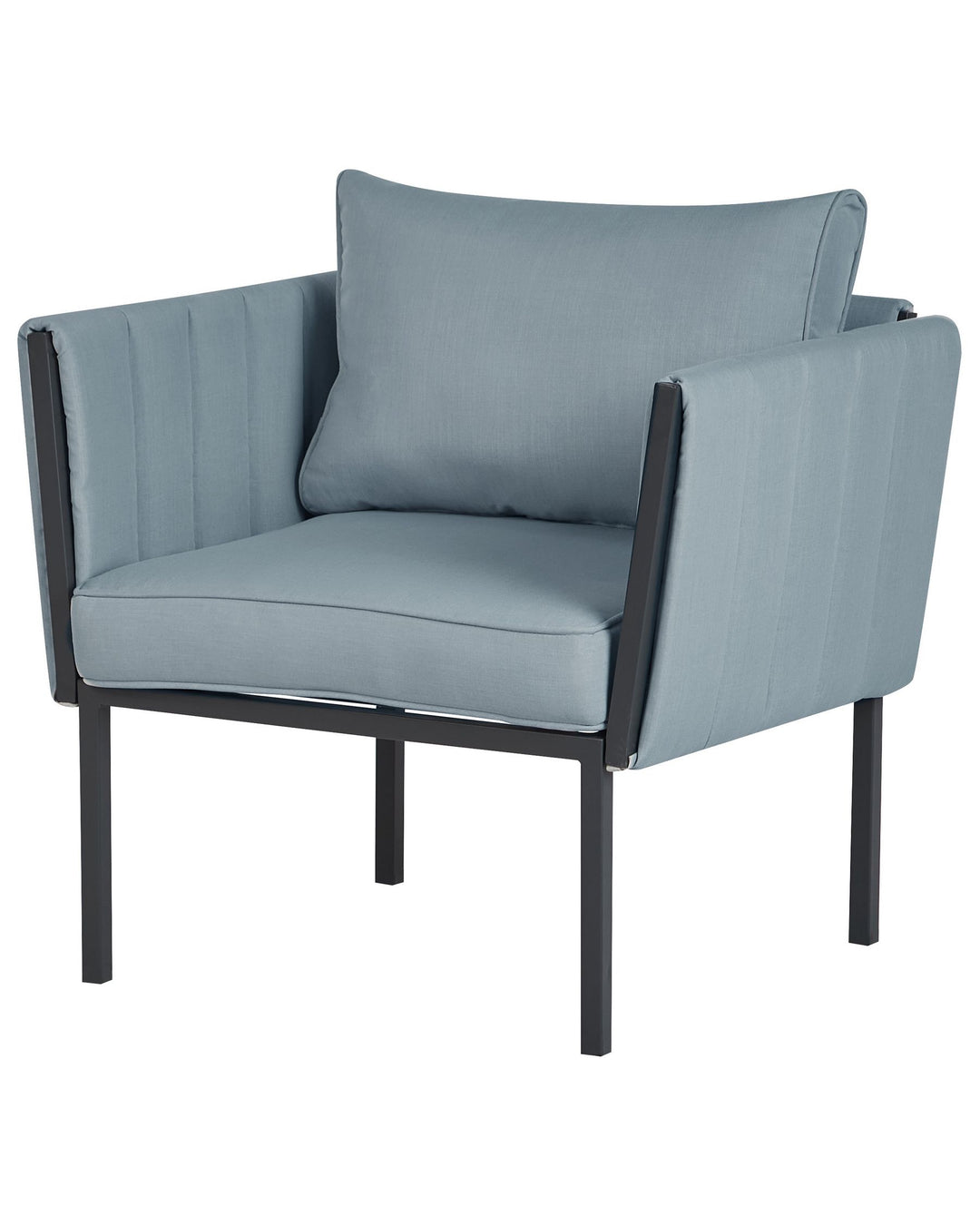 Skala Garden Lounge Set with Table 5 Seater Metal Dark Grey