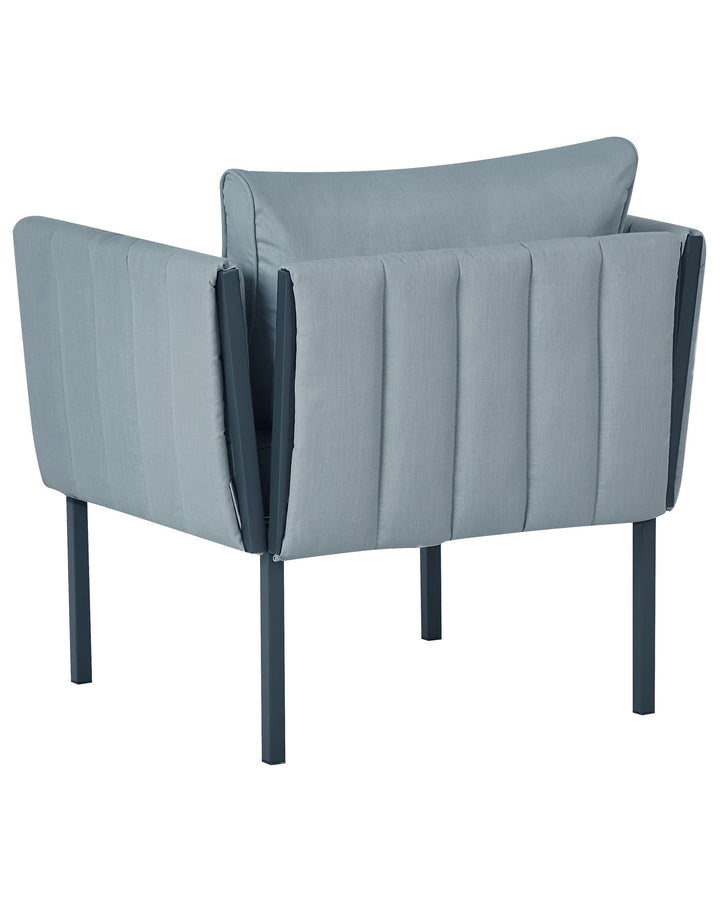 Skala Garden Lounge Set with Table 5 Seater Metal Dark Grey