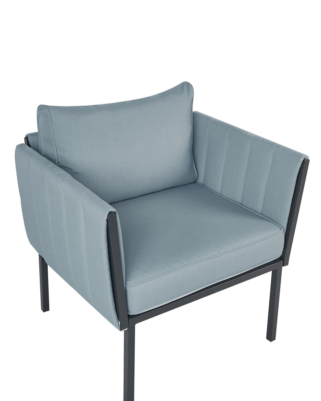 Skala Garden Lounge Set with Table 5 Seater Metal Dark Grey