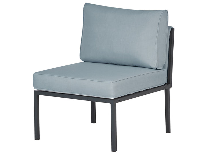 Skala Garden Lounge Set with Table 5 Seater Metal Dark Grey