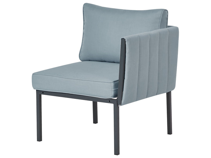 Skala Garden Lounge Set with Table 5 Seater Metal Dark Grey