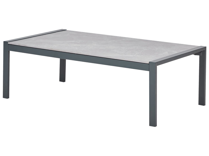 Skala Garden Lounge Set with Table 5 Seater Metal Dark Grey