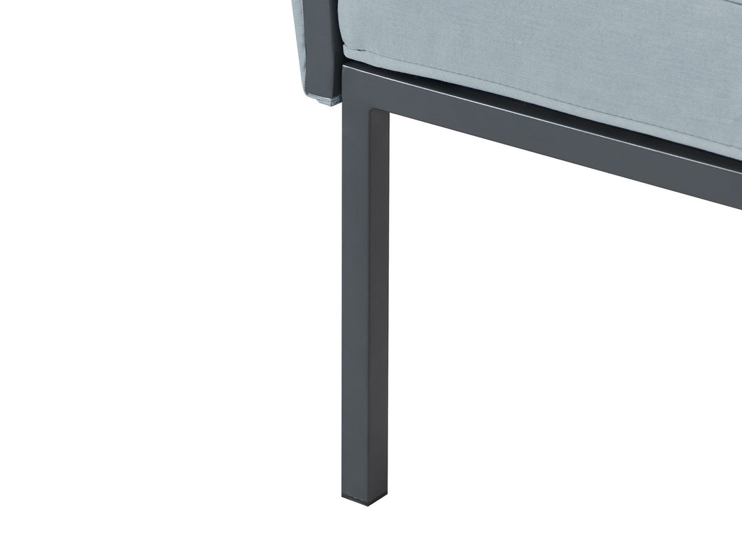 Skala Garden Lounge Set with Table 5 Seater Metal Dark Grey