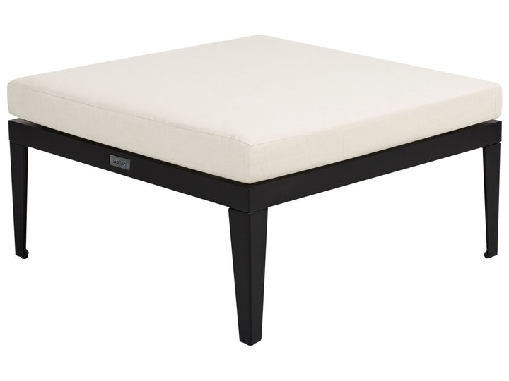 Bracciano Garden Lounge Set with Table and Ottoman 4 Seater Left Hand Certified Acacia Wood Light Beige