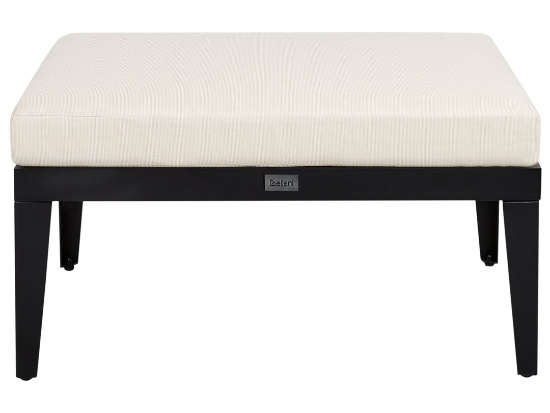 Bracciano Garden Lounge Set with Table and Ottoman 4 Seater Left Hand Certified Acacia Wood Light Beige