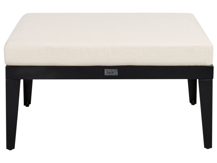 Bracciano Garden Lounge Set with Table and Ottoman 4 Seater Left Hand Certified Acacia Wood Light Beige