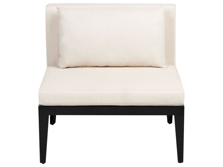 Bracciano Garden Lounge Set with Table and Ottoman 4 Seater Left Hand Certified Acacia Wood Light Beige