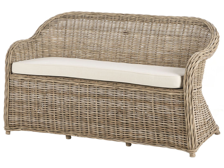 Susua Garden Sofa with Ottoman with Footstool Rattan Natural