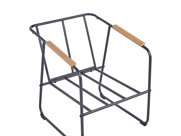 Vezzana Garden Lounge Set with Table 4 Seater Metal Light Beige