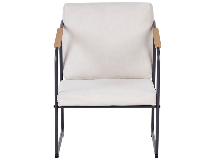 Vezzana Garden Lounge Set with Table 4 Seater Metal Light Beige