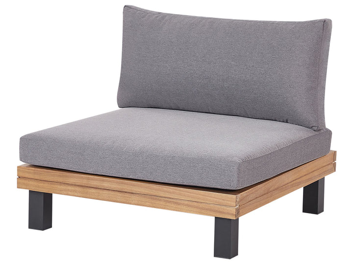 Frazzano Garden Corner Sofa with Table 5 Seater Certified Acacia Wood Grey