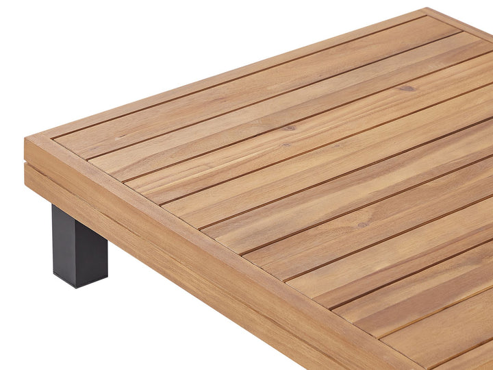 Frazzano Garden Corner Sofa with Table 5 Seater Certified Acacia Wood Grey