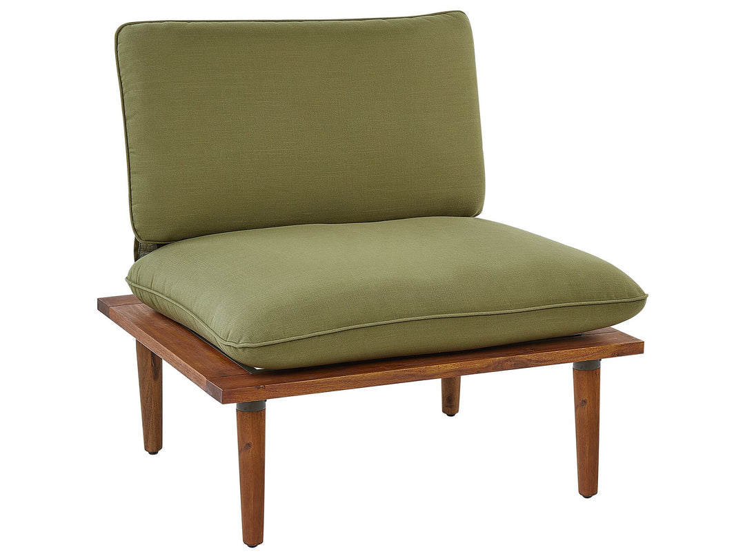 Frascati Garden Lounge Set with Table 2 Seater Certified Acacia Wood Olive Green