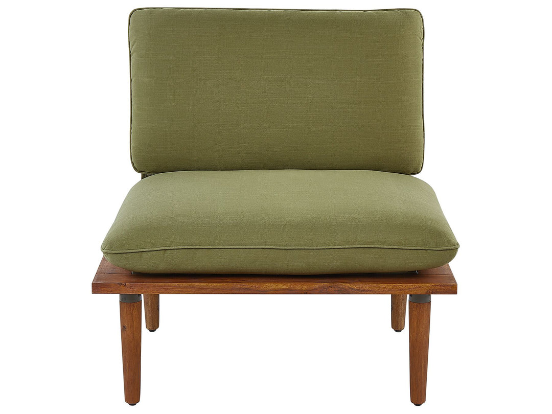 Frascati Garden Lounge Set with Table 2 Seater Certified Acacia Wood Olive Green