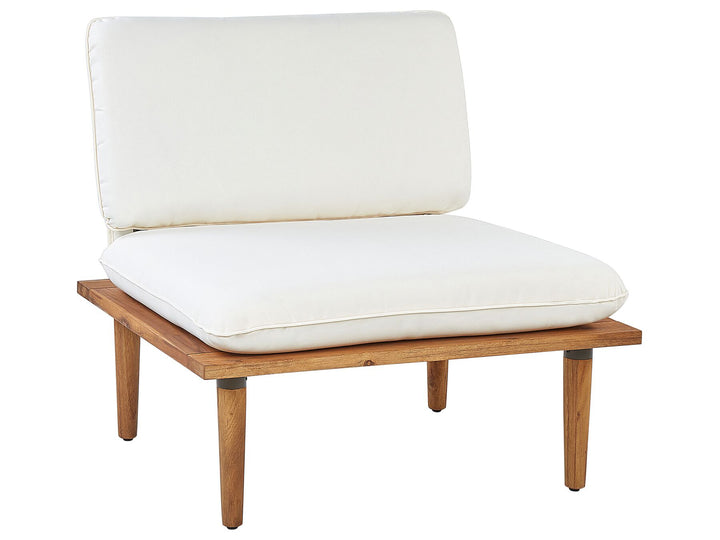 Frascati Garden Lounge Set with Table 2 Seater Certified Acacia Wood Off-White
