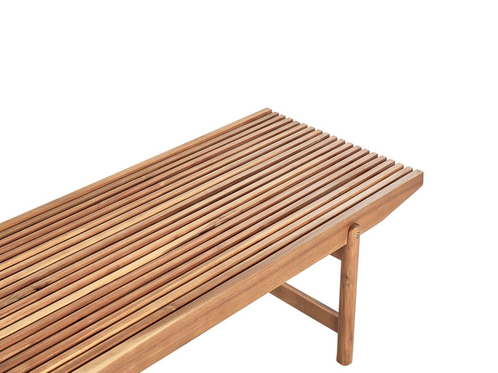 Giaveno Garden Lounge Set with Table 2 Seater Acacia Wood Off-White
