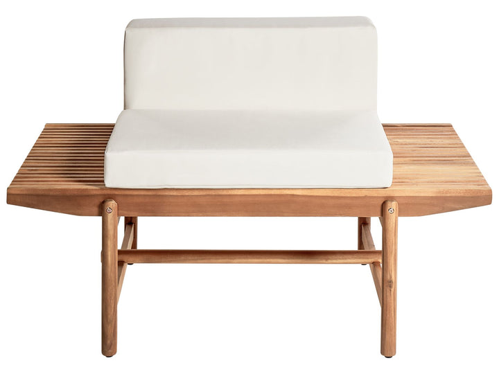 Giaveno Garden Lounge Set with Table 2 Seater Acacia Wood Off-White