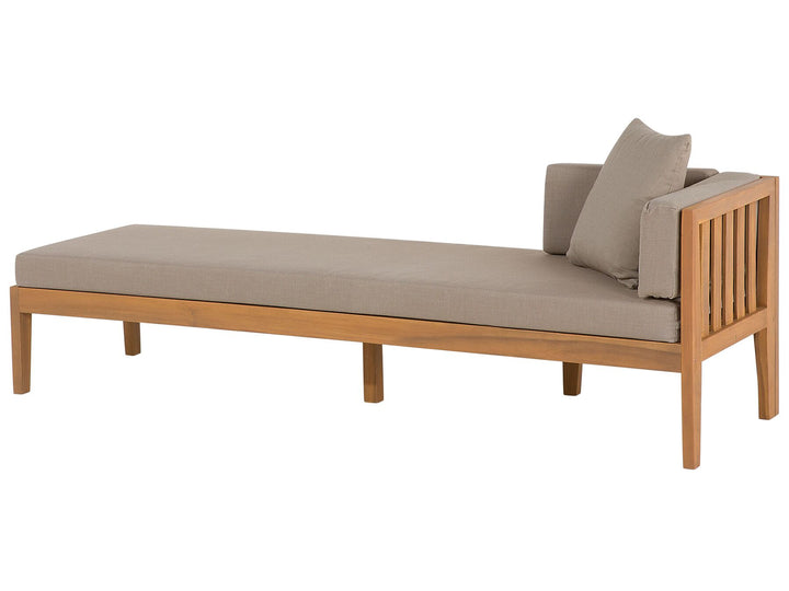Pataja Garden Lounge Set with Table 7 Seater Acacia Wood Light Brown