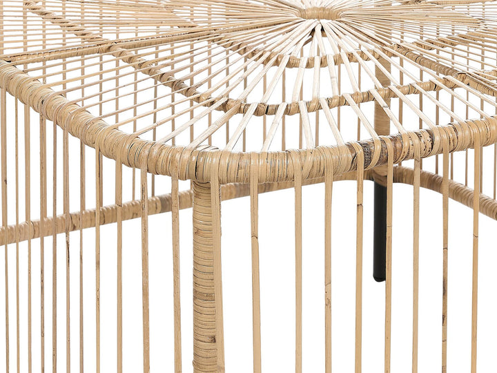 Maratea/Cesenatico Garden Lounge Set with Table 4 Seater Rattan Natural