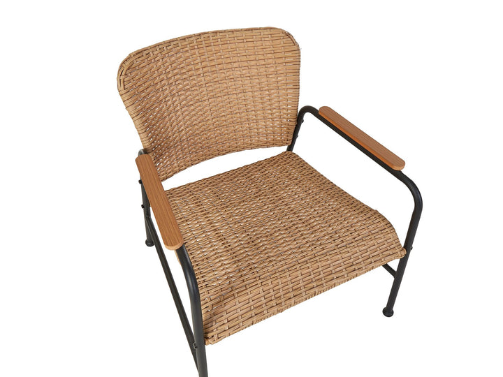 Ofanto Pe Garden Lounge Set with Table 4 Seater Rattan Natural