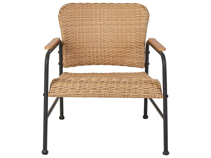 Ofanto Pe Garden Lounge Set with Table 4 Seater Rattan Natural