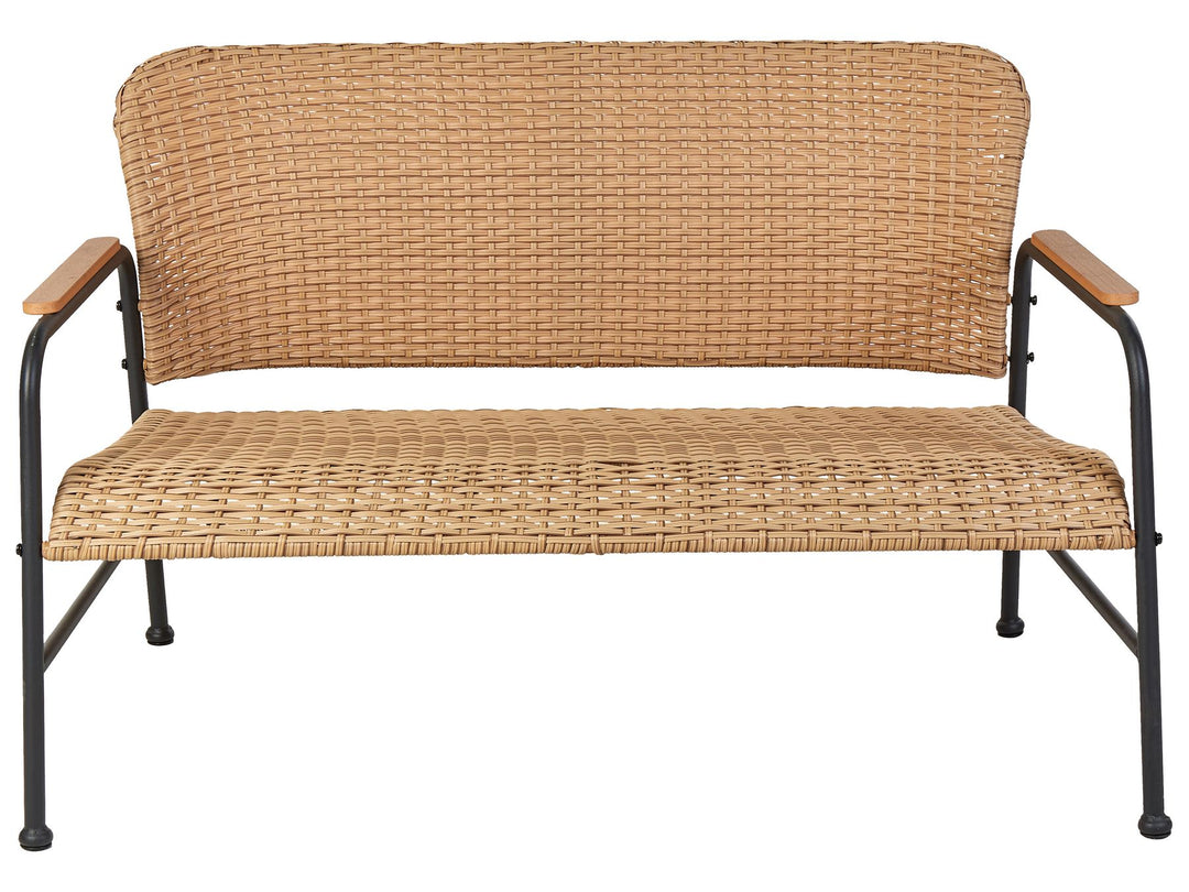 Ofanto Pe Garden Lounge Set with Table 4 Seater Rattan Natural