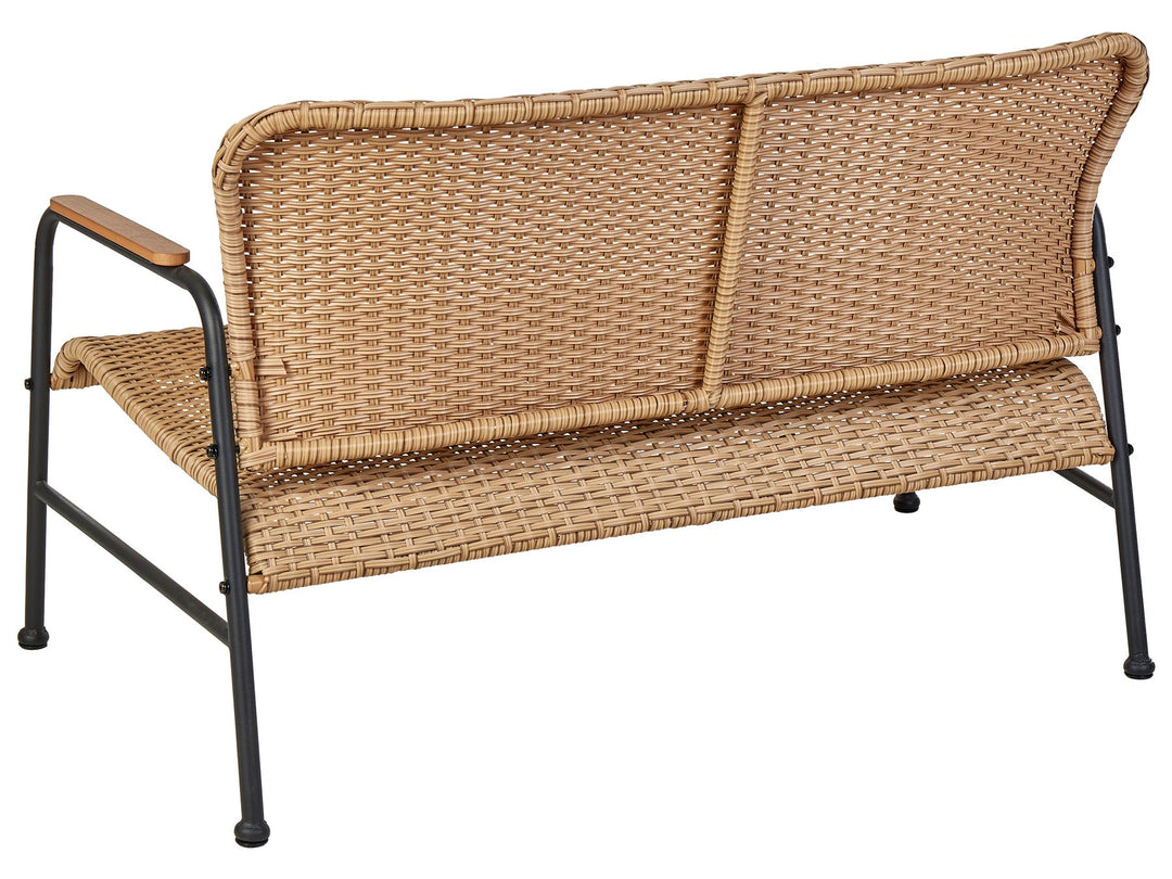 Ofanto Pe Garden Lounge Set with Table 4 Seater Rattan Natural