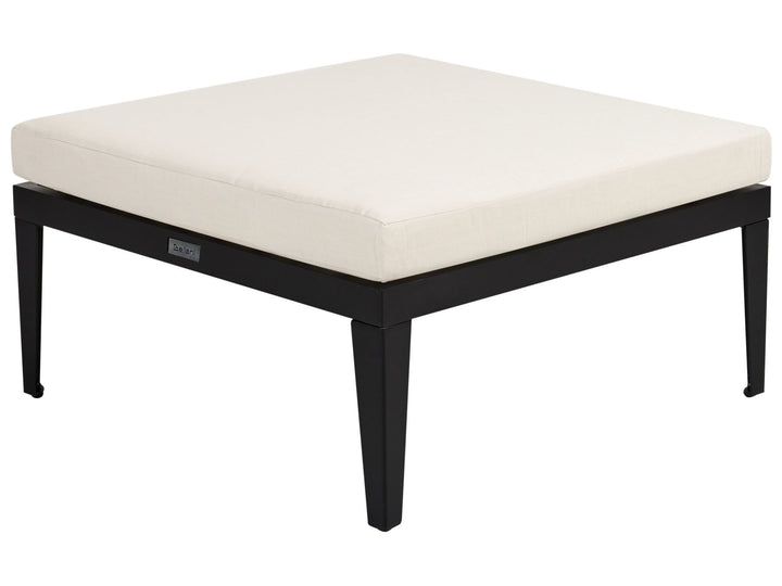 Bracciano Garden Lounge Set with Table and Ottoman 4 Seater Right Hand Certified Acacia Wood Light Beige