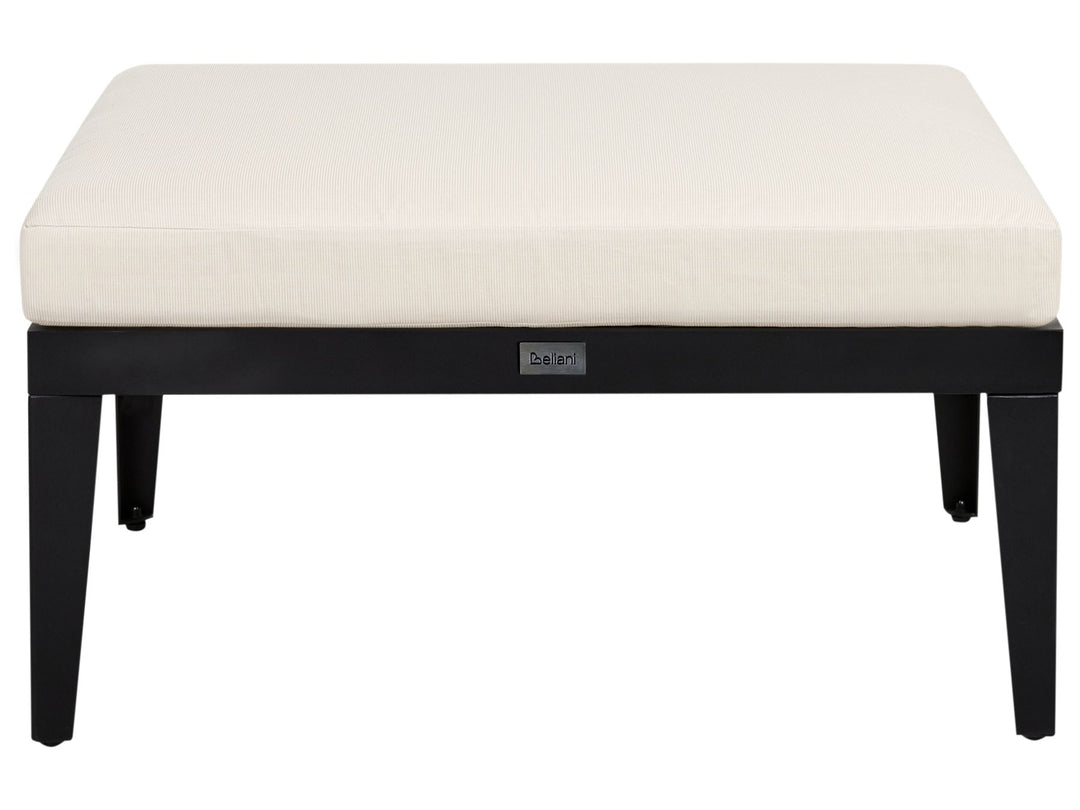 Bracciano Garden Lounge Set with Table and Ottoman 4 Seater Right Hand Certified Acacia Wood Light Beige