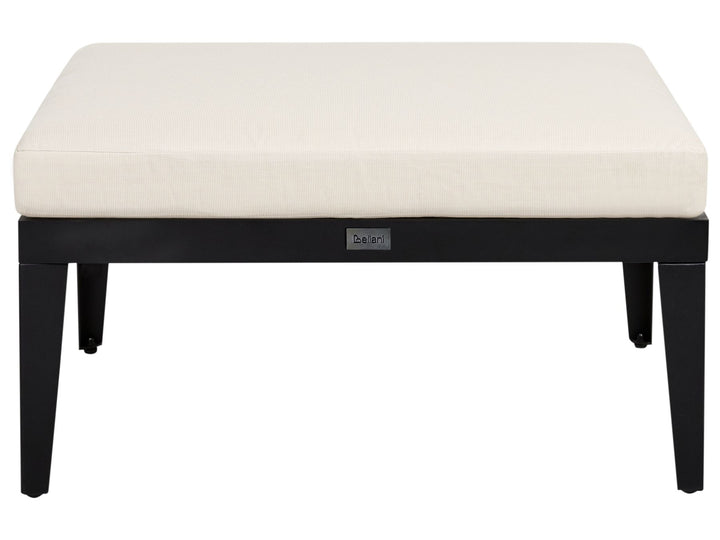 Bracciano Garden Lounge Set with Table and Ottoman 4 Seater Right Hand Certified Acacia Wood Light Beige