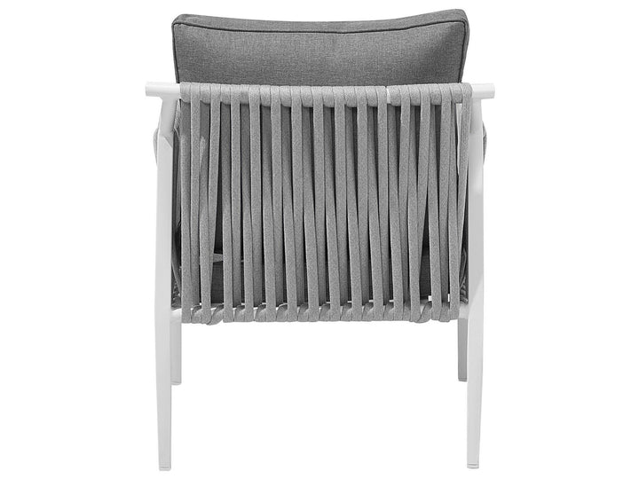 Latina Garden Lounge Set with Table 4 Seater Metal Grey